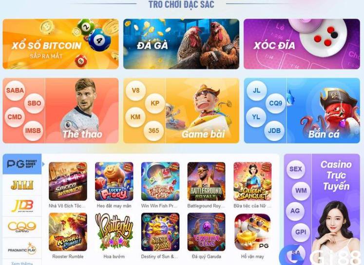 Phòng chơi game đạt chuẩn 77Bet cung cấp những trò chơi nào? - 77Bet