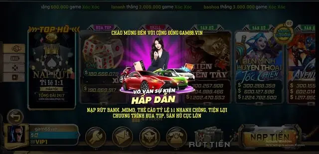 Sản phẩm trò chơi giải trí 98Win - 98Win