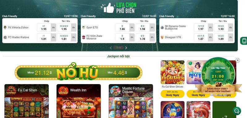Tham gia V99 và tận hưởng các trò chơi máy đánh bạc và xúc xắc không giới hạn! - V99