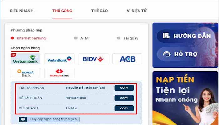 Ok9 cung cấp quy trình nạp và rút tiền nhanh chóng và tiện lợi - Ok9